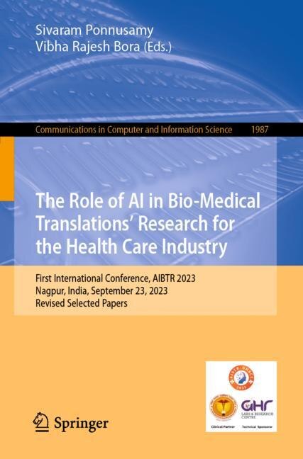 Front cover_Role of AI in Bio-Medical Translations' Research for the Health Care Industry