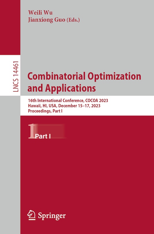 Front cover_Combinatorial Optimization and Applications