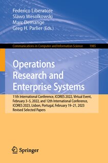 Front cover_Operations Research and Enterprise Systems