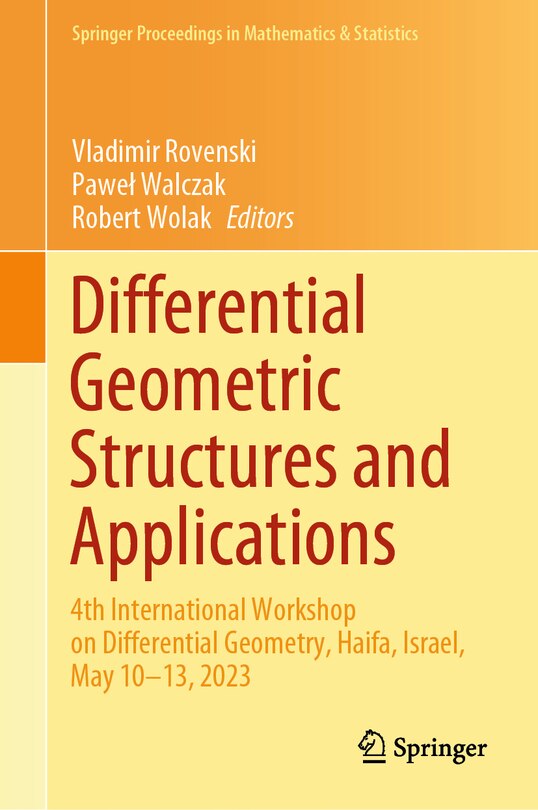 Front cover_Differential Geometric Structures and Applications