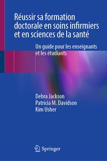 Front cover_Reussir sa formation doctorale en soins infirmiers et en sciences de la sante