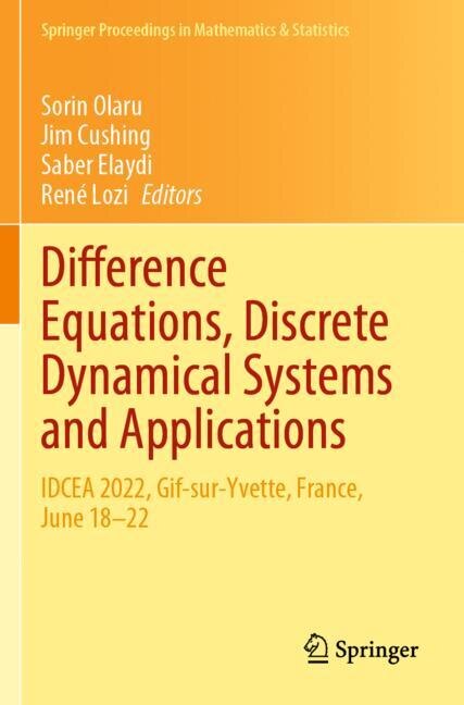 Couverture_Difference Equations, Discrete Dynamical Systems and Applications