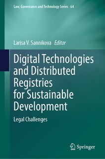 Front cover_Digital Technologies and Distributed Registries for Sustainable Development
