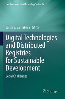 Couverture_Digital Technologies and Distributed Registries for Sustainable Development