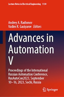 Front cover_Advances in Automation V