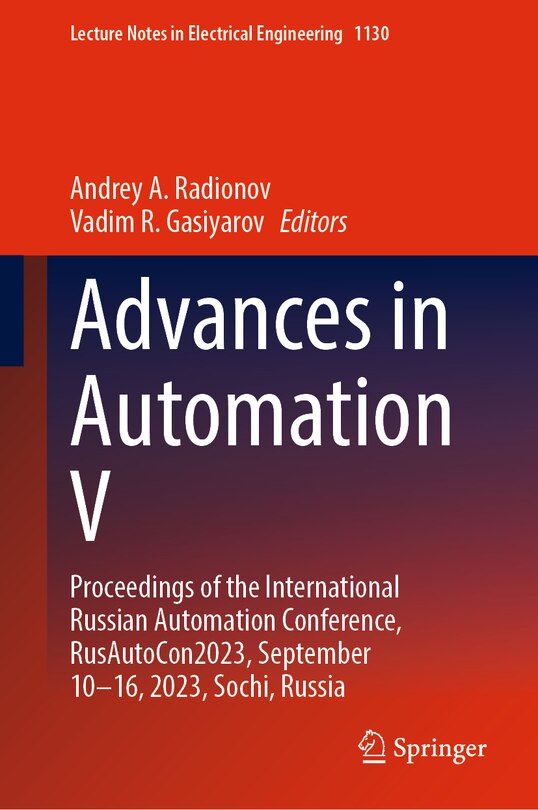 Front cover_Advances in Automation V