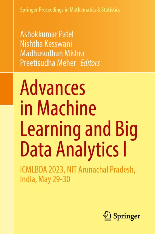 Front cover_Advances in Machine Learning and Big Data Analytics I