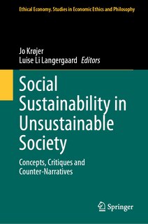 Front cover_Social Sustainability in Unsustainable Society
