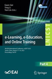 Couverture_e-Learning, e-Education, and Online Training