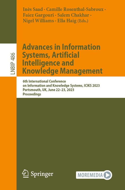 Front cover_Advances in Information Systems, Artificial Intelligence and Knowledge Management