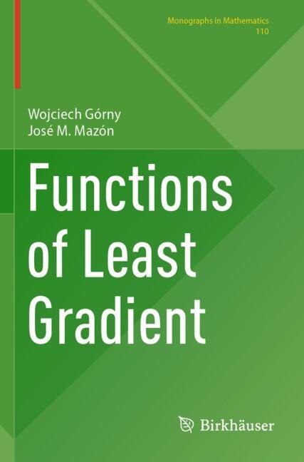 Couverture_Functions of Least Gradient