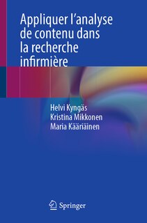 Front cover_Appliquer l'analyse de contenu dans la recherche infirmiere