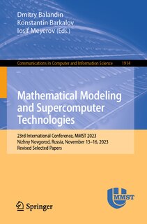 Couverture_Mathematical Modeling and Supercomputer Technologies