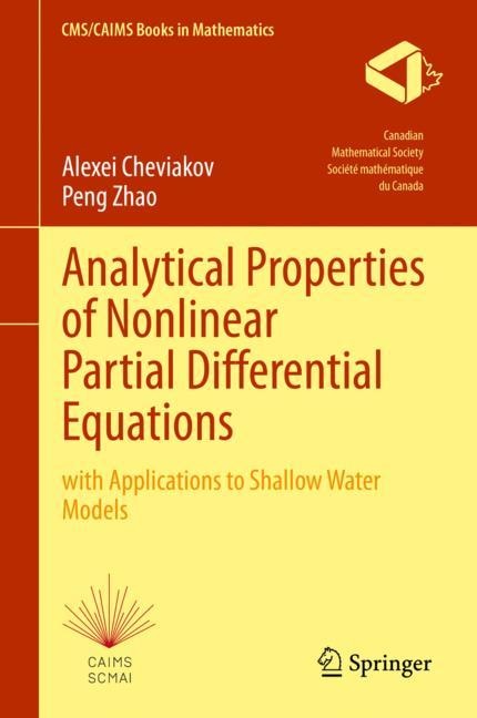 Couverture_Analytical Properties of Nonlinear Partial Differential Equations