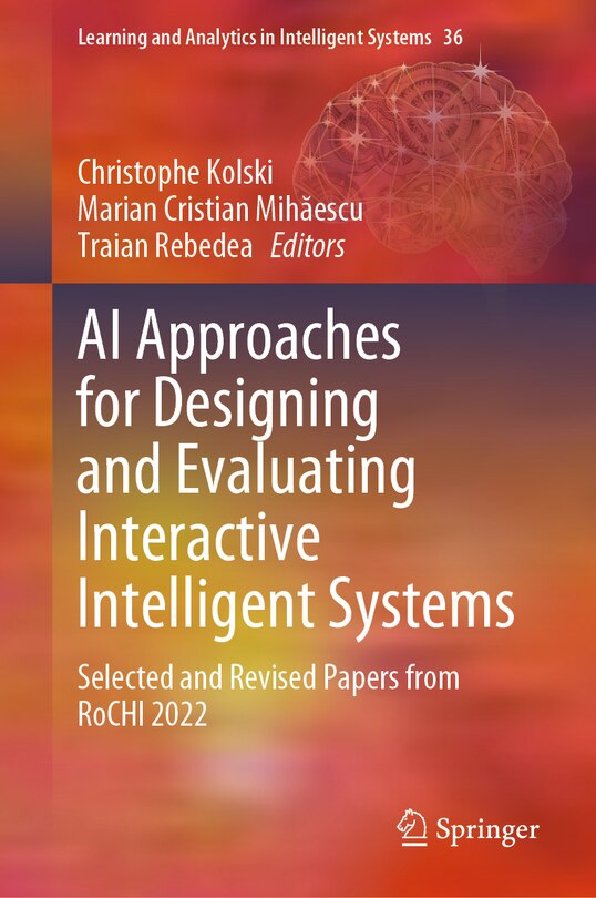 Front cover_AI Approaches for Designing and Evaluating Interactive Intelligent Systems
