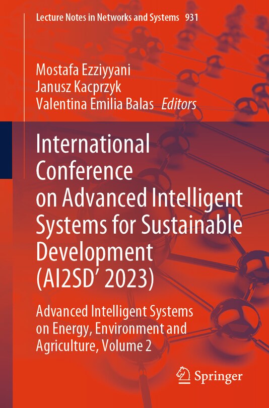 Front cover_International Conference on Advanced Intelligent Systems for Sustainable Development (AI2SD'2023