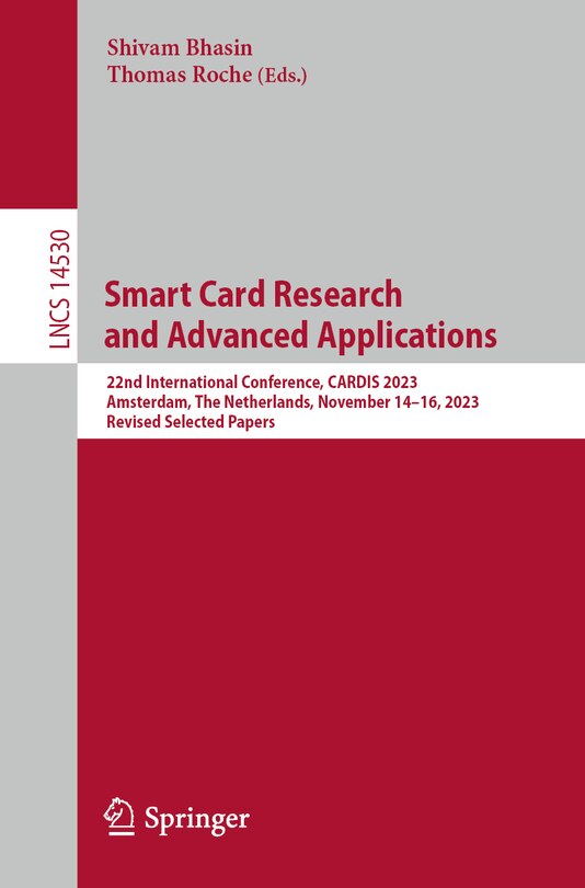 Couverture_Smart Card Research and Advanced Applications