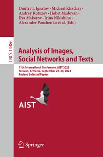 Couverture_Analysis of Images, Social Networks and Texts