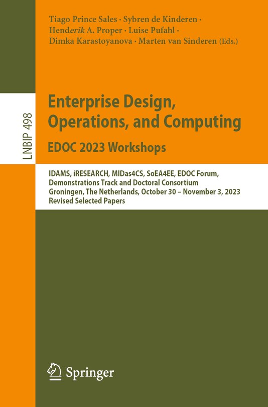 Front cover_Enterprise Design, Operations, and Computing. EDOC 2023 Workshops