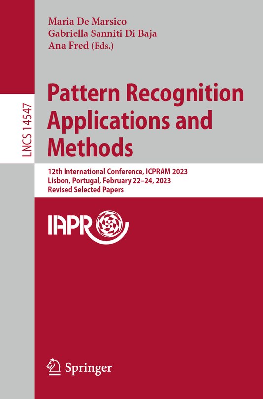 Couverture_Pattern Recognition Applications and Methods
