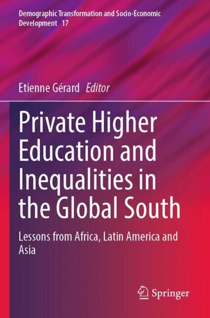 Front cover_Private Higher Education and Inequalities in the Global South