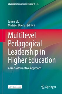 Front cover_Multilevel Pedagogical Leadership in Higher Education