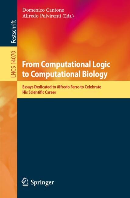 Couverture_From Computational Logic to Computational Biology
