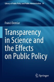 Front cover_Transparency in Science and the Effects on Public Policy