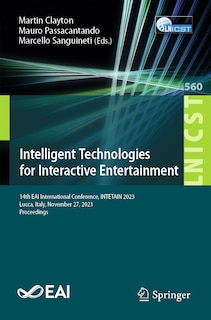 Couverture_Intelligent Technologies for Interactive Entertainment