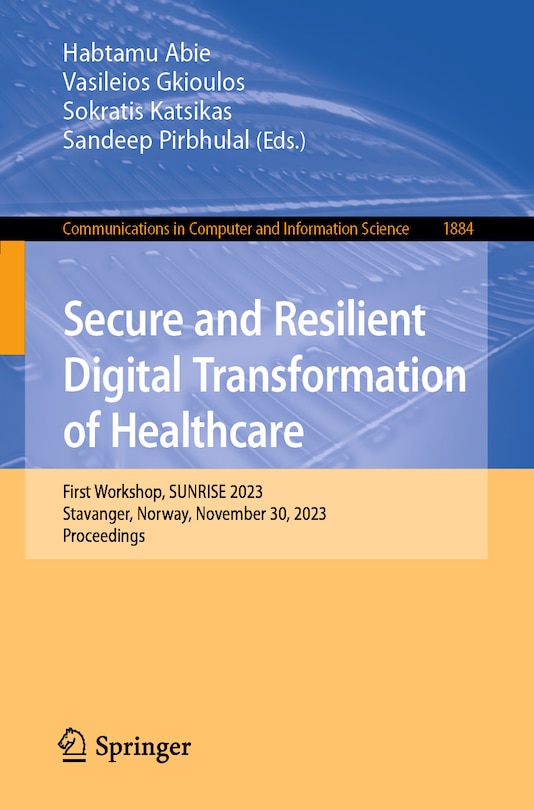 Front cover_Secure and Resilient Digital Transformation of Healthcare
