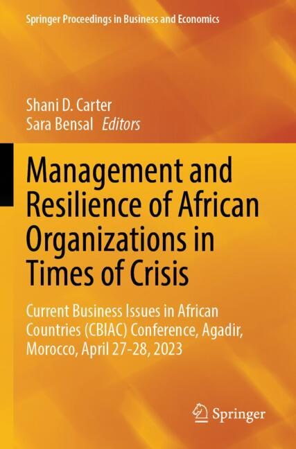 Front cover_Management and Resilience of African Organizations in Times of Crisis