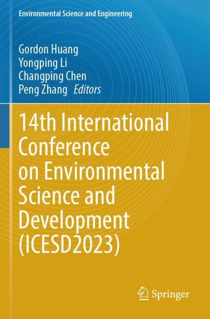 Couverture_14th International Conference on Environmental Science and Development (ICESD2023)