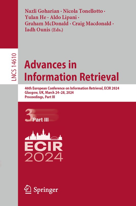 Front cover_Advances in Information Retrieval