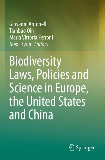 Couverture_Biodiversity Laws, Policies and Science in Europe, the United States and China