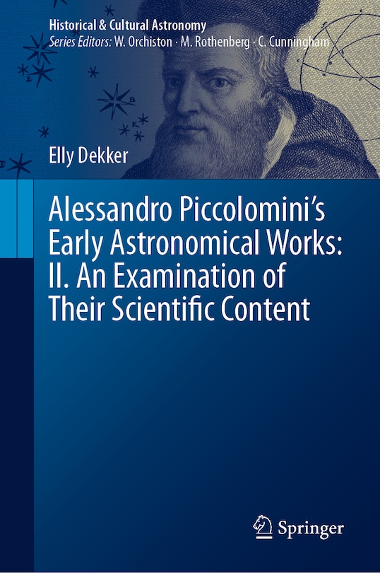 Couverture_Alessandro Piccolomini's Early Astronomical Works