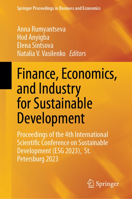 Front cover_Finance, Economics, and Industry for Sustainable Development