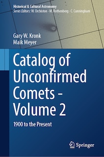 Front cover_Catalog of Unconfirmed Comets - Volume 2