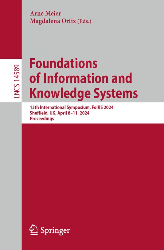 Couverture_Foundations of Information and Knowledge Systems