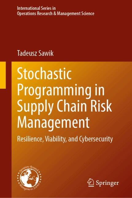 Front cover_Stochastic Programming in Supply Chain Risk Management