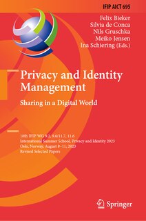 Front cover_Privacy and Identity Management. Sharing in a Digital World