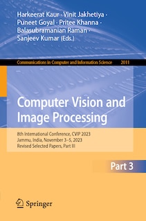 Couverture_Computer Vision and Image Processing