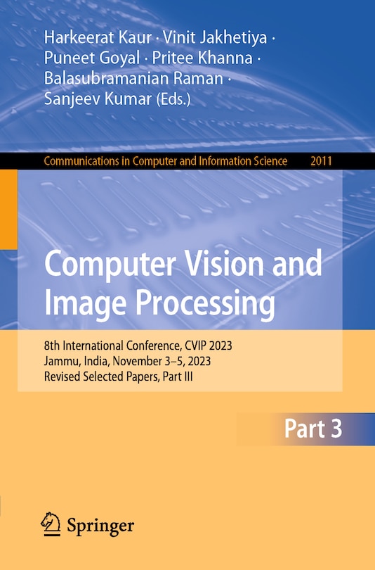 Couverture_Computer Vision and Image Processing