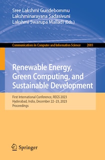 Couverture_Renewable Energy, Green Computing, and Sustainable Development