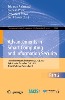 Front cover_Advancements in Smart Computing and Information Security