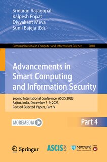 Front cover_Advancements in Smart Computing and Information Security