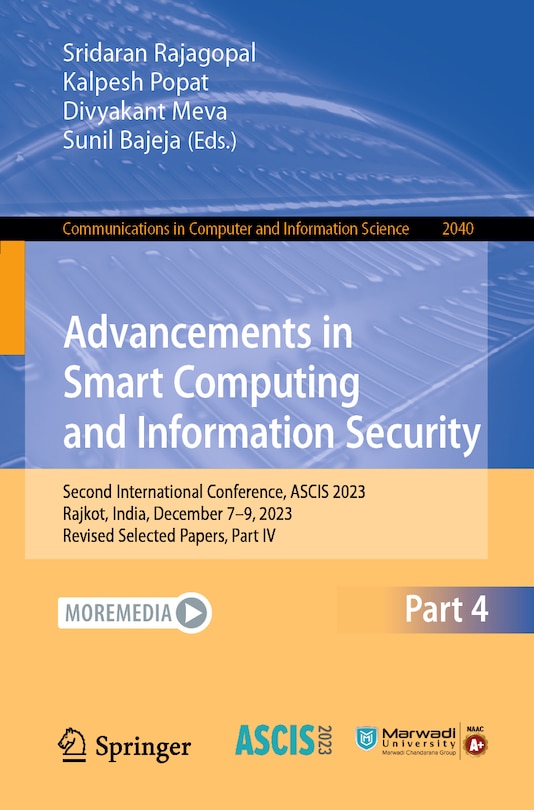 Front cover_Advancements in Smart Computing and Information Security