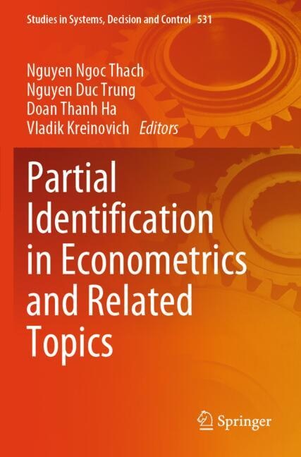 Front cover_Partial Identification in Econometrics and Related Topics