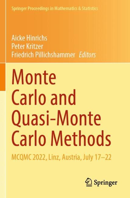 Couverture_Monte Carlo and Quasi-Monte Carlo Methods
