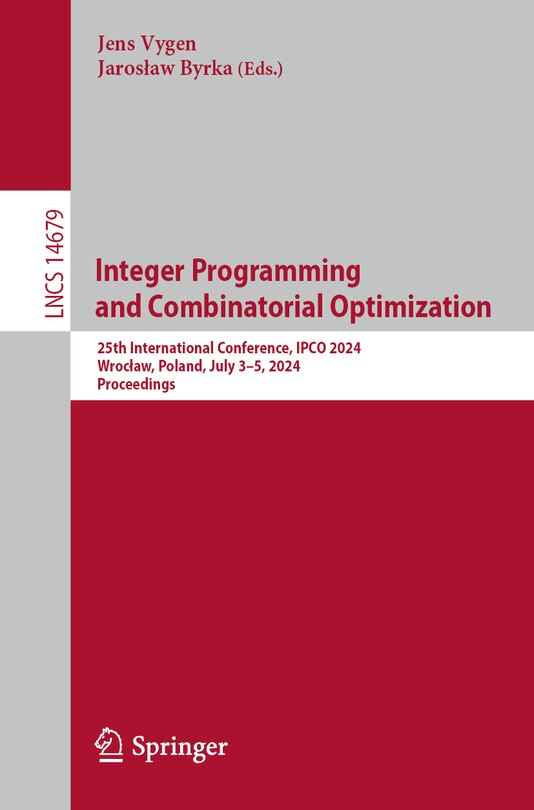 Front cover_Integer Programming and Combinatorial Optimization