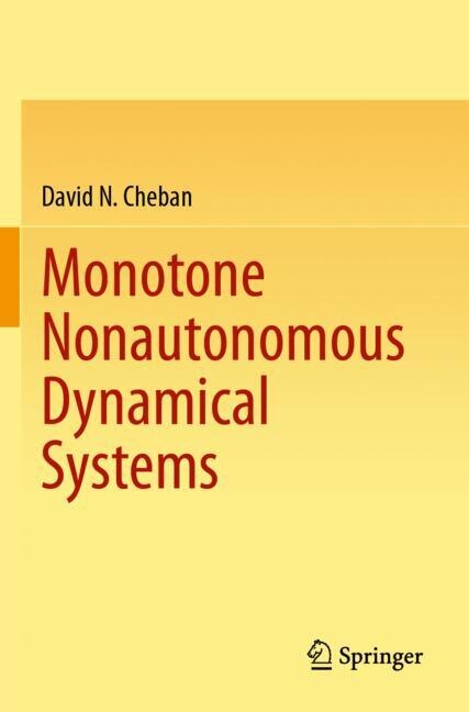 Front cover_Monotone Nonautonomous Dynamical Systems